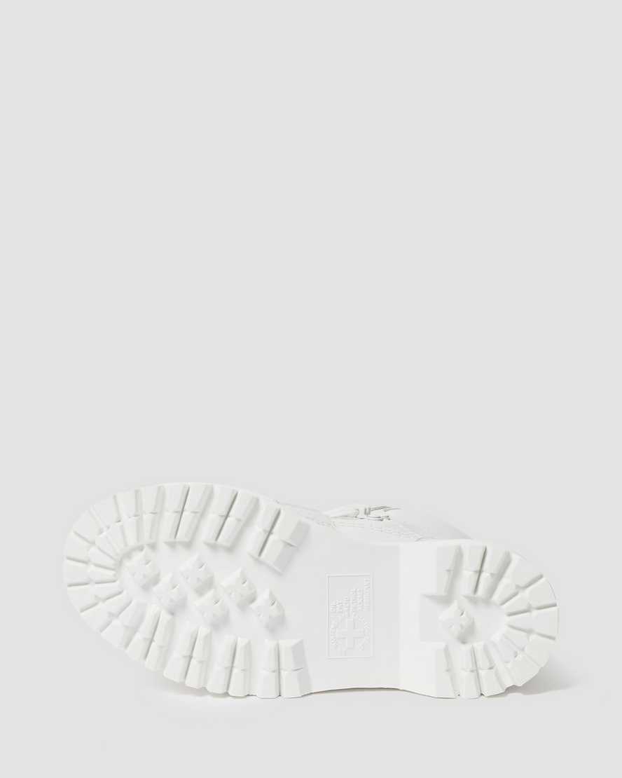 bílé dámské robustní boty dr. martens zuma ii