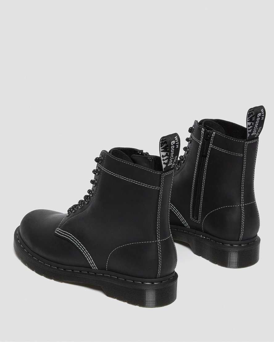 Černé dámské šněrovací boty dr. martens 1460 pascal zip