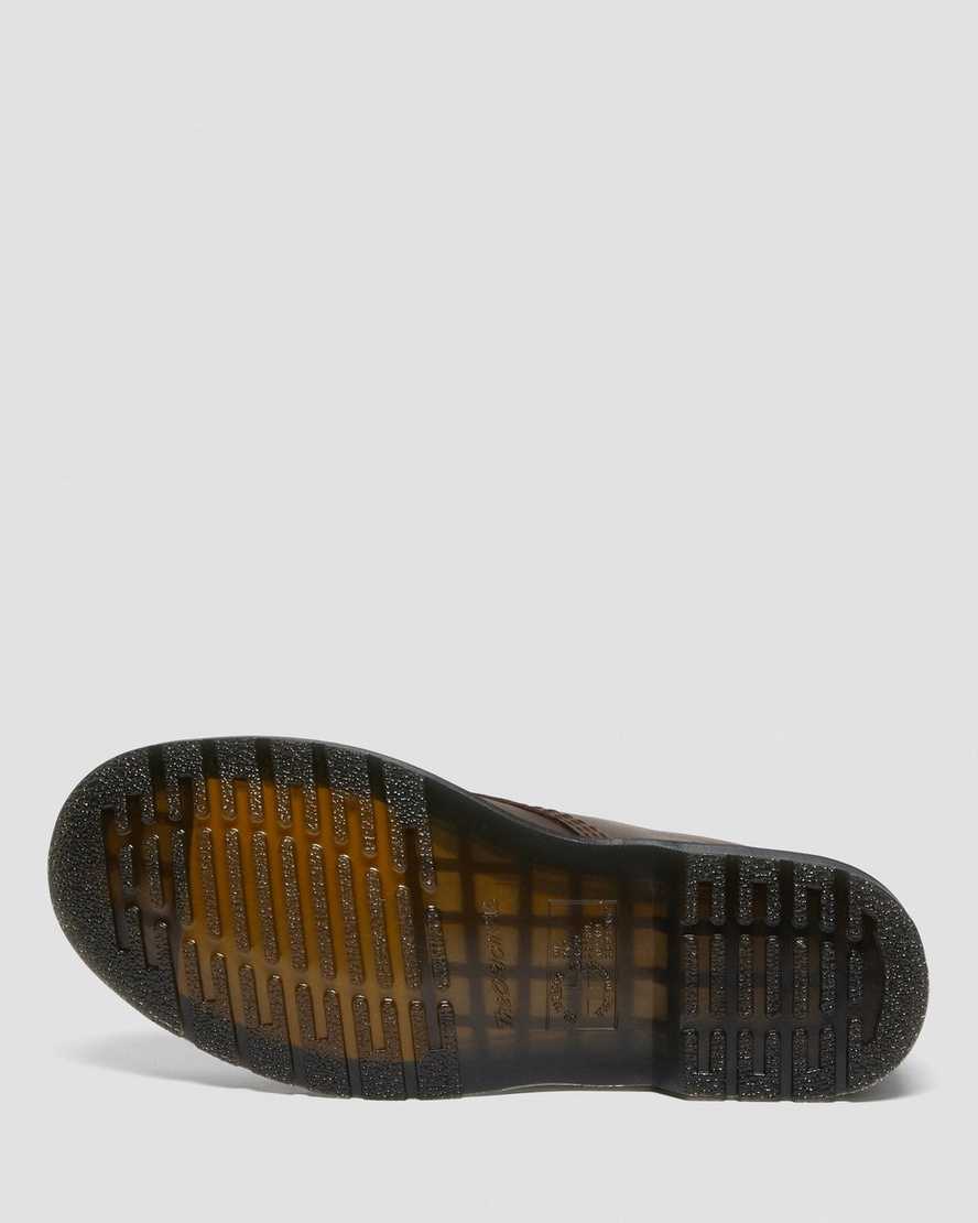 tmavě hnědé dámské šněrovací boty dr. martens 1460 pascal