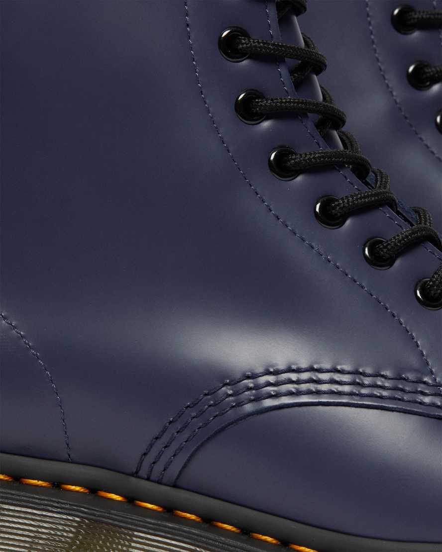 modré dámské šněrovací boty dr. martens 1460 smooth