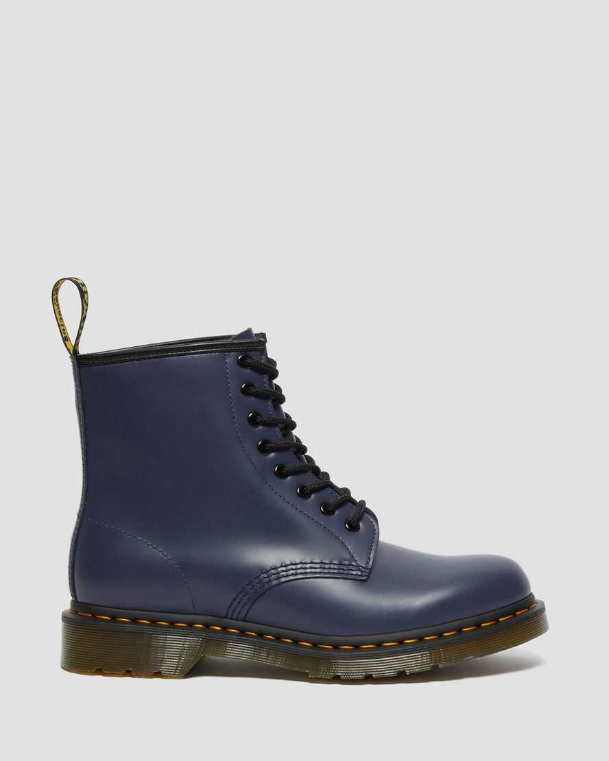modré dámské šněrovací boty dr. martens 1460 smooth