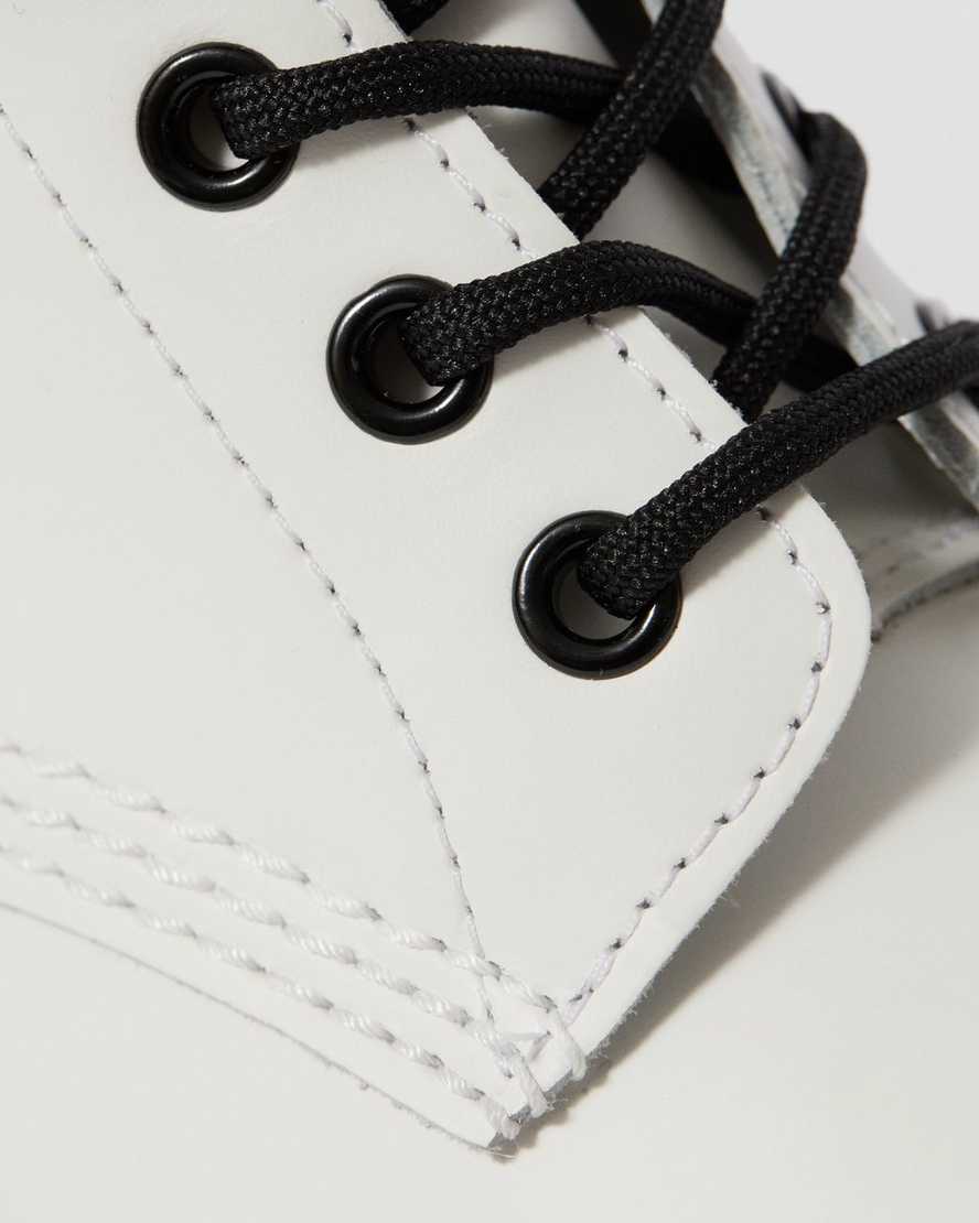 bílé dámské šněrovací boty dr. martens 1460 smooth