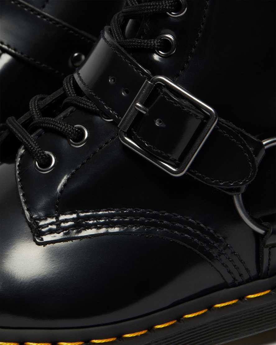 Černé dámské šněrovací boty dr. martens 1460 harness