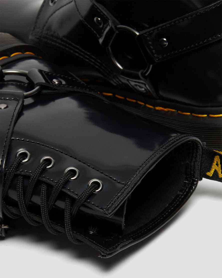 Černé dámské šněrovací boty dr. martens 1460 harness