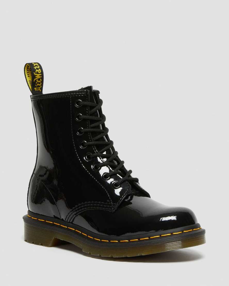 Černé dámské šněrovací boty dr. martens 1460 patent