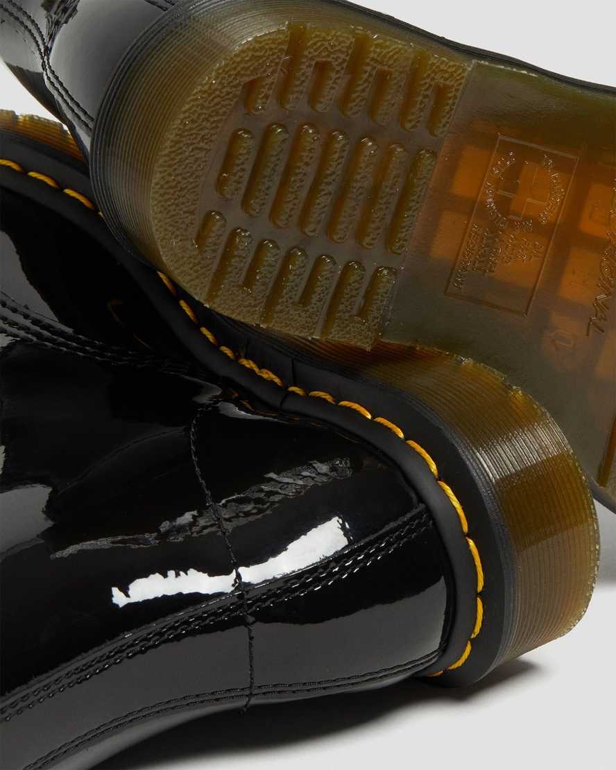 Černé dámské šněrovací boty dr. martens 1460 patent