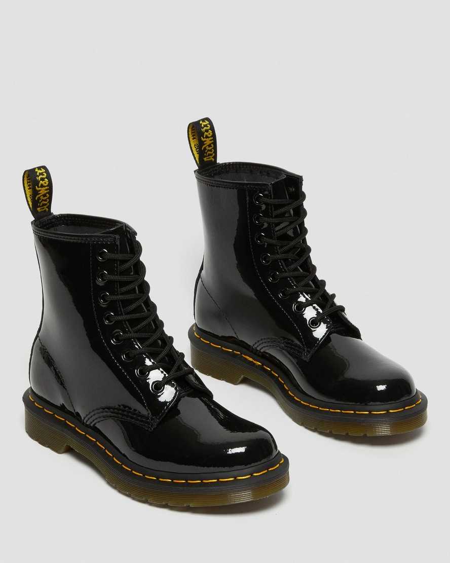 Černé dámské šněrovací boty dr. martens 1460 patent