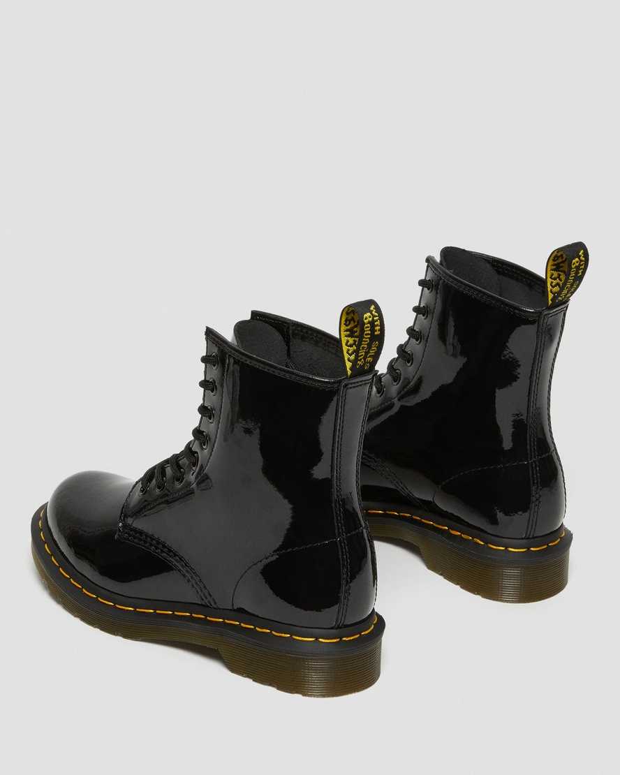 Černé dámské šněrovací boty dr. martens 1460 patent