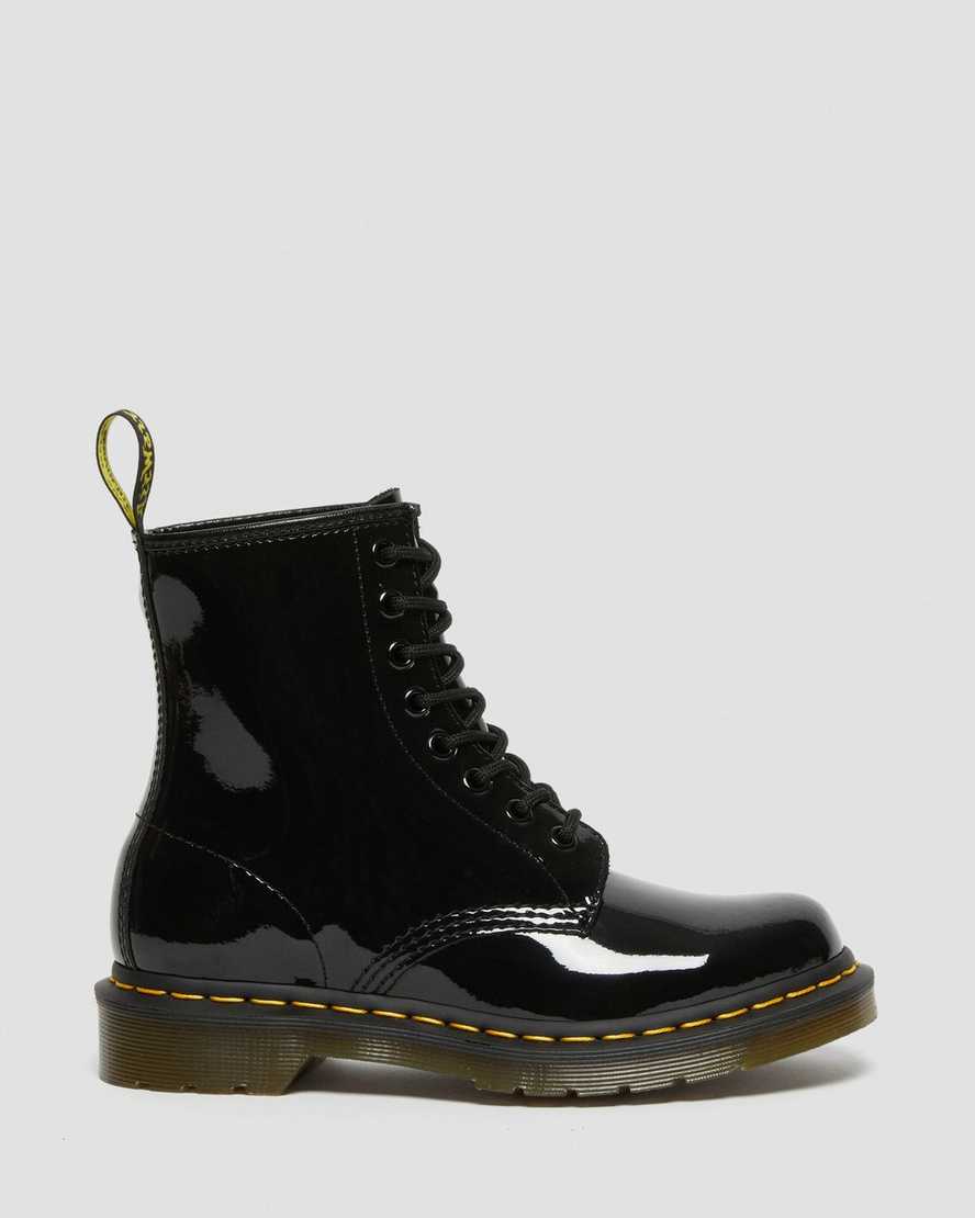 Černé dámské šněrovací boty dr. martens 1460 patent