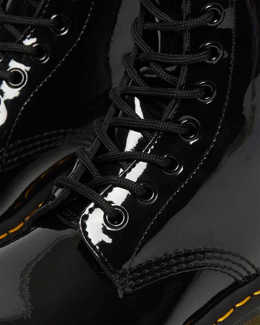 Černé dámské šněrovací boty dr. martens 1460 patent