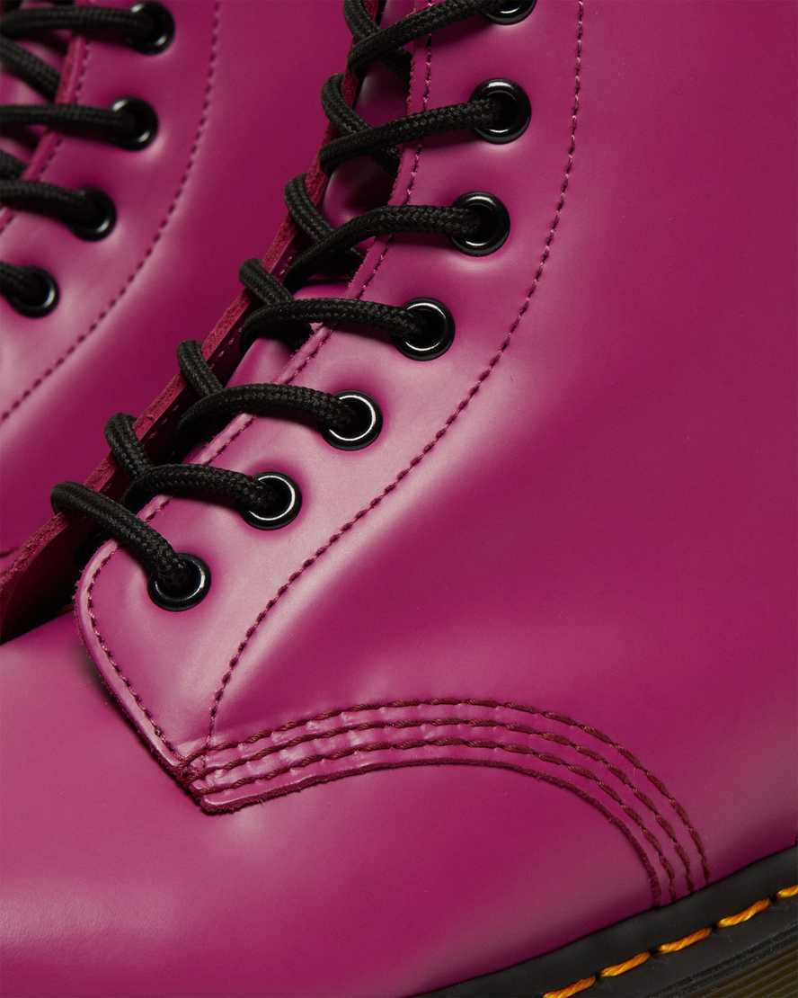 růžové dámské šněrovací boty dr. martens 1460 smooth