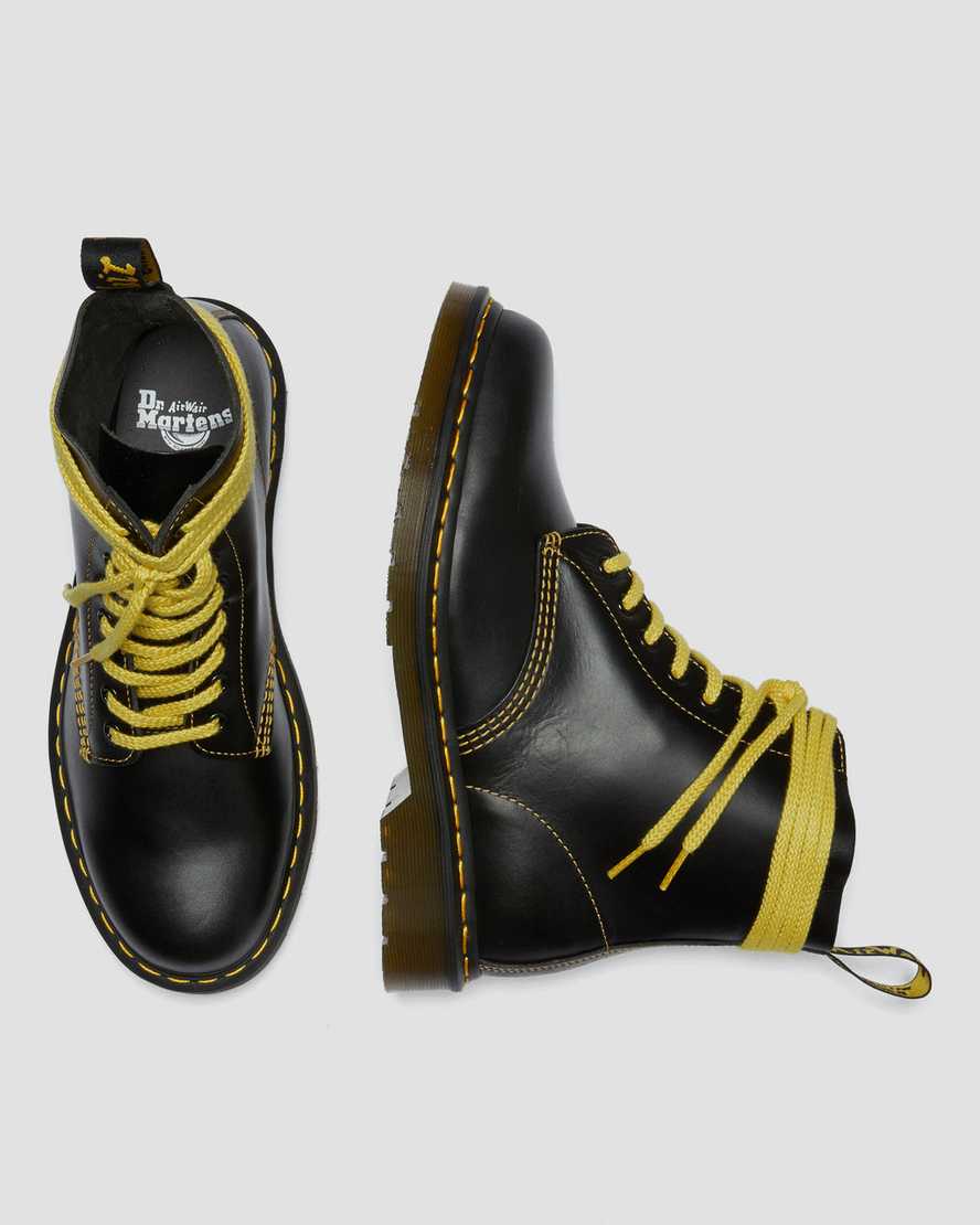 Černé dámské šněrovací boty dr. martens 1460 pascal atlas