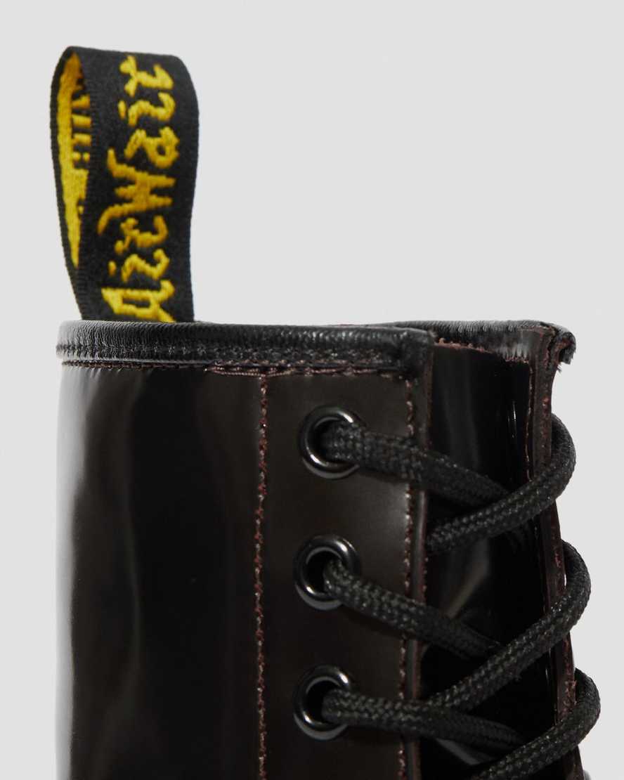 Červené dámské šněrovací boty dr. martens 1460 arcadia