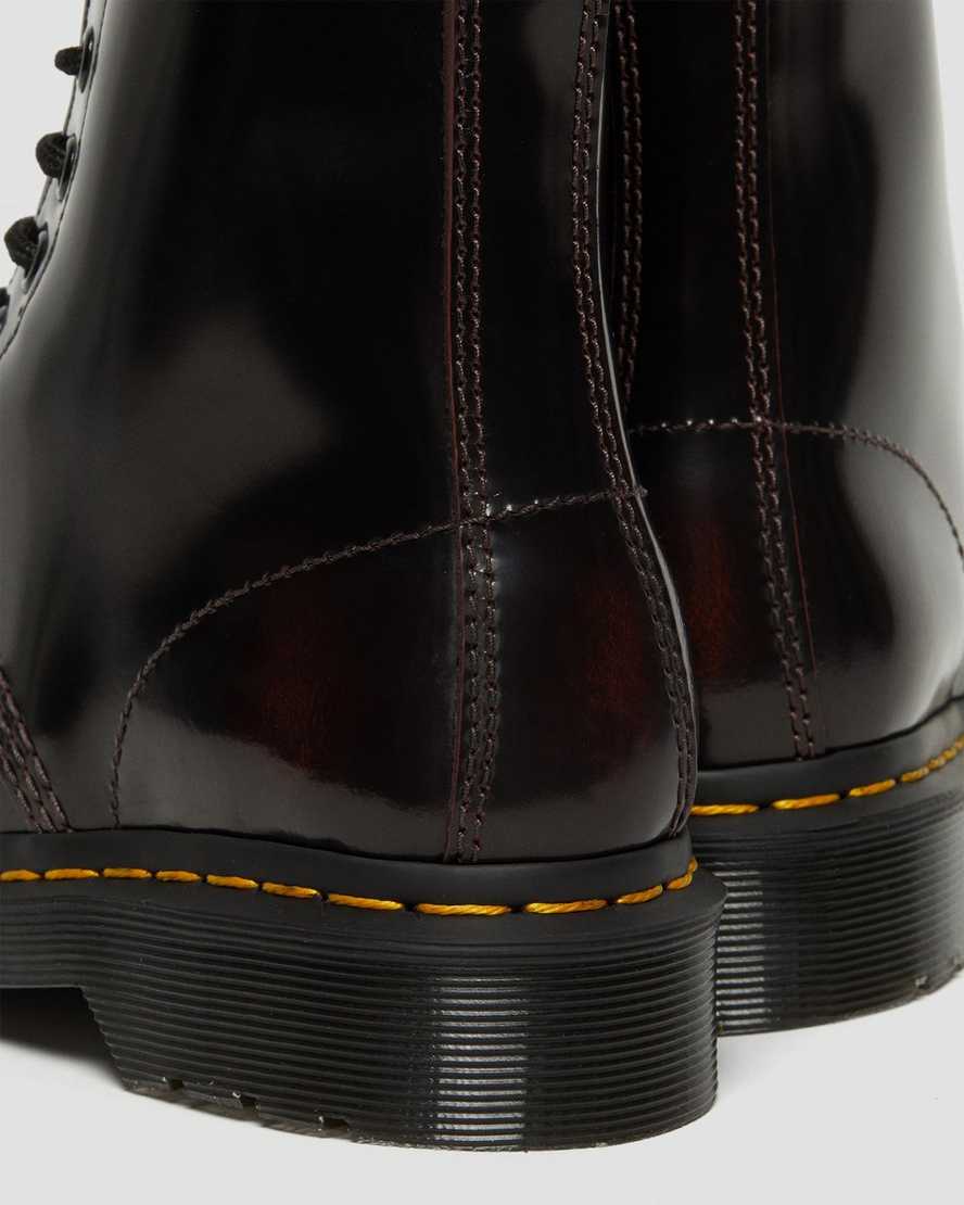 Červené dámské šněrovací boty dr. martens 1460 arcadia