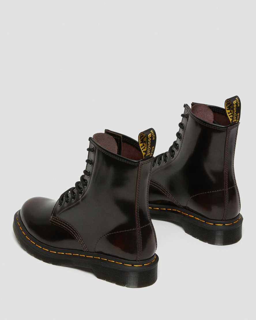 Červené dámské šněrovací boty dr. martens 1460 arcadia