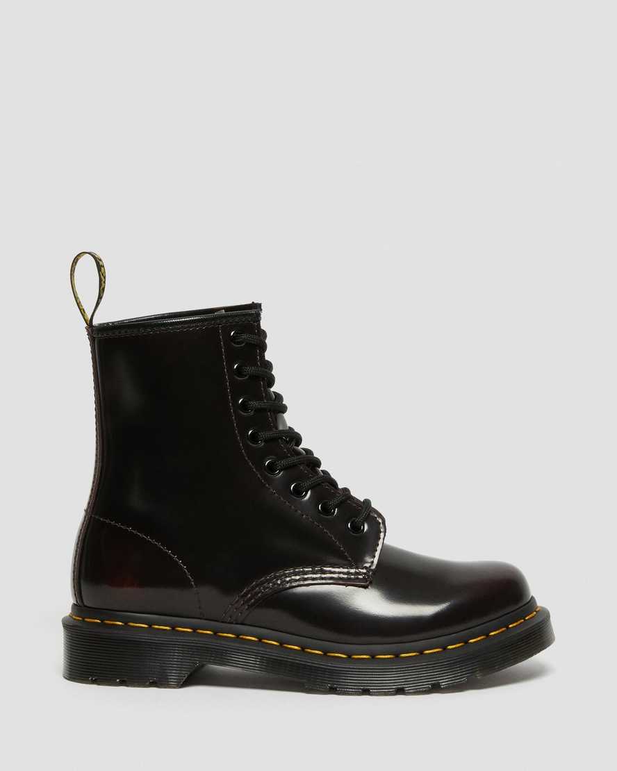 Červené dámské šněrovací boty dr. martens 1460 arcadia