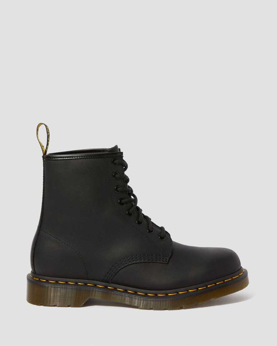 Černé dámské šněrovací boty dr. martens 1460 greasy