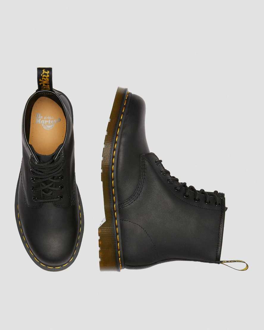 Černé dámské šněrovací boty dr. martens 1460 greasy
