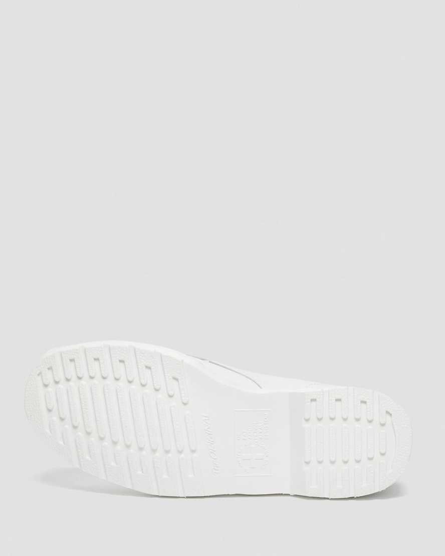 bílé dámské šněrovací boty dr. martens 1460 mono smooth
