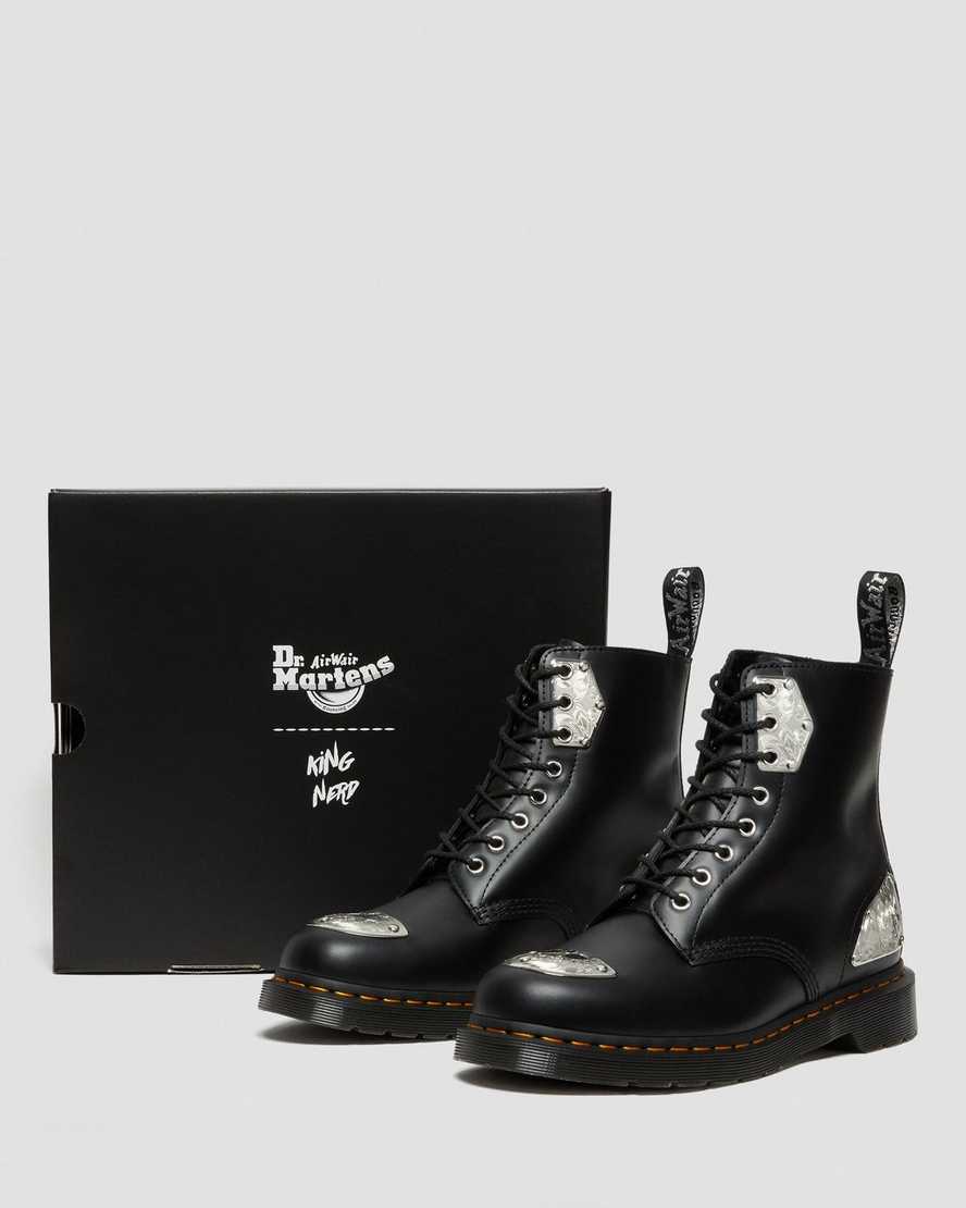 Černé dámské šněrovací boty dr. martens king nerd 1460