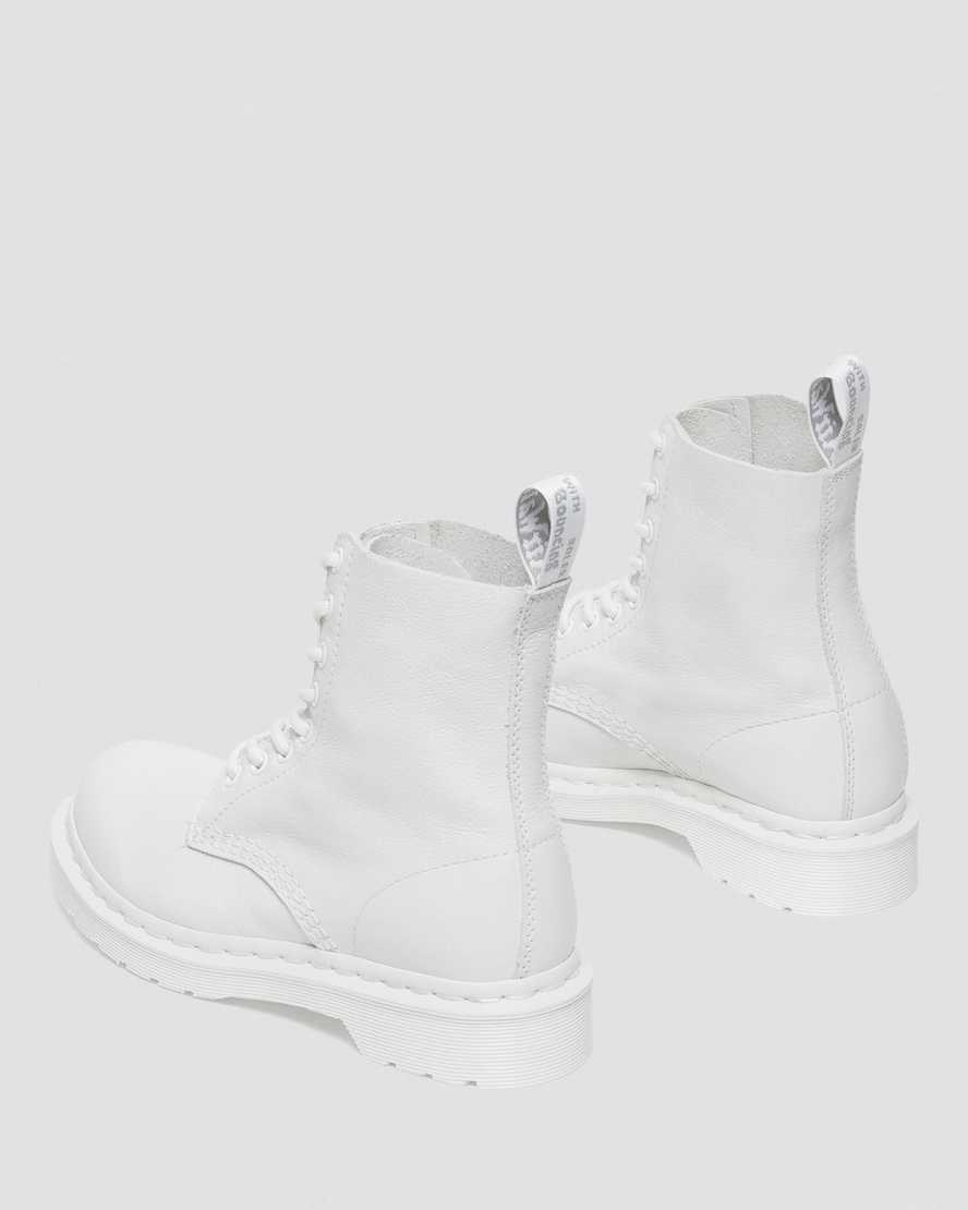 bílé dámské šněrovací boty dr. martens 1460 pascal mono
