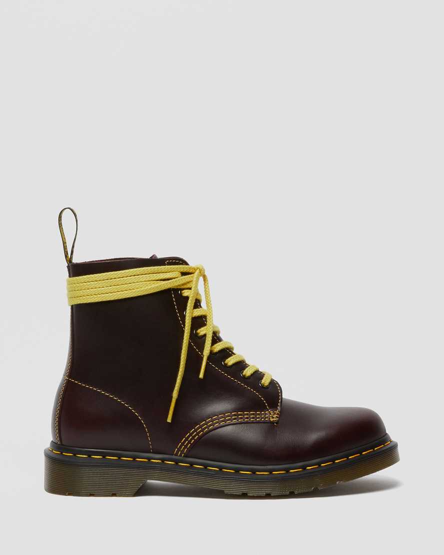 vínové dámské šněrovací boty dr. martens 1460 pascal atlas