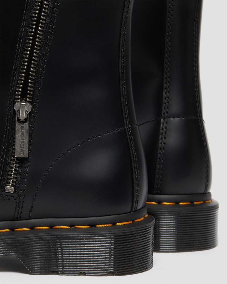Černé dámské šněrovací boty dr. martens 1460 elastic smooth