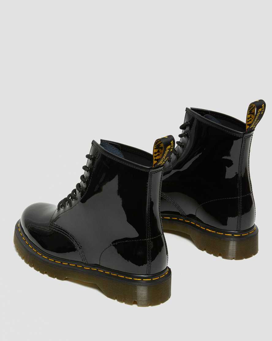 Černé dámské šněrovací boty dr. martens 1460 bex patent
