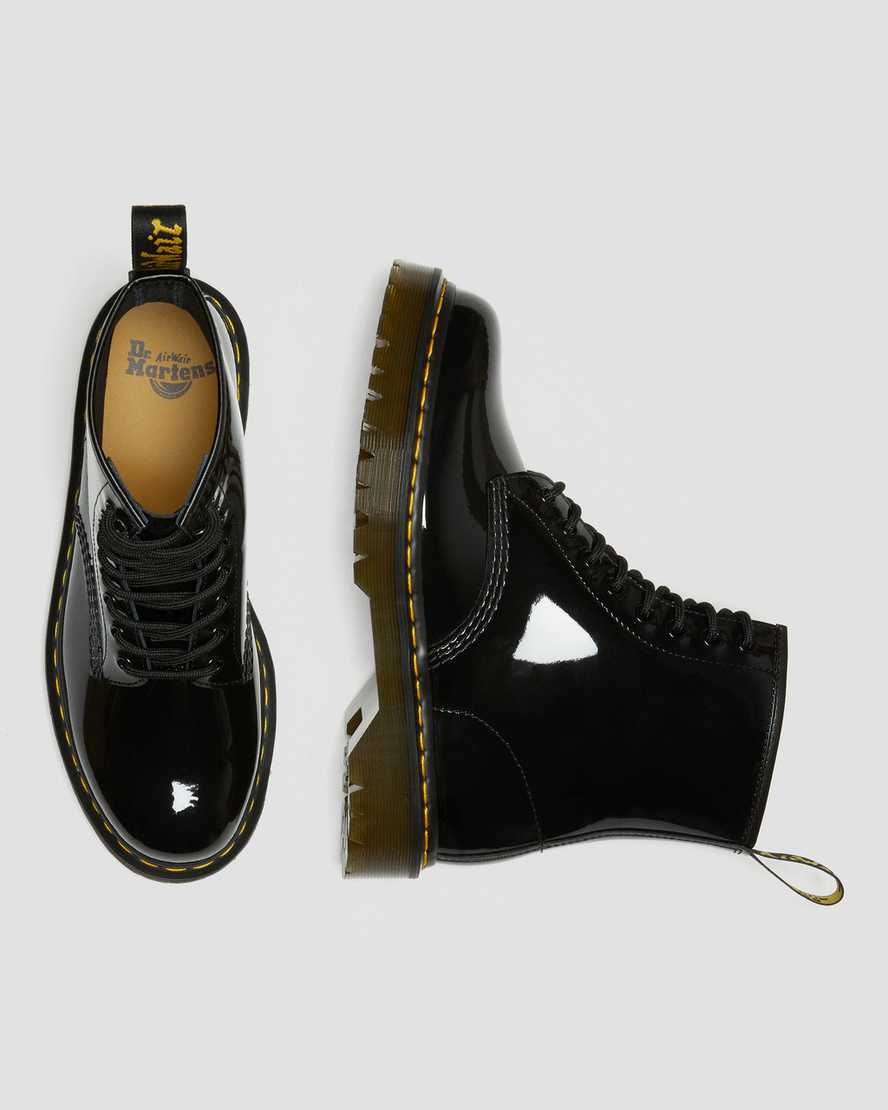 Černé dámské šněrovací boty dr. martens 1460 bex patent