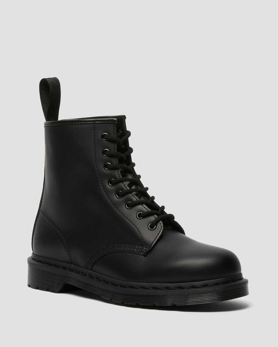 Černé dámské šněrovací boty dr. martens 1460 mono smooth