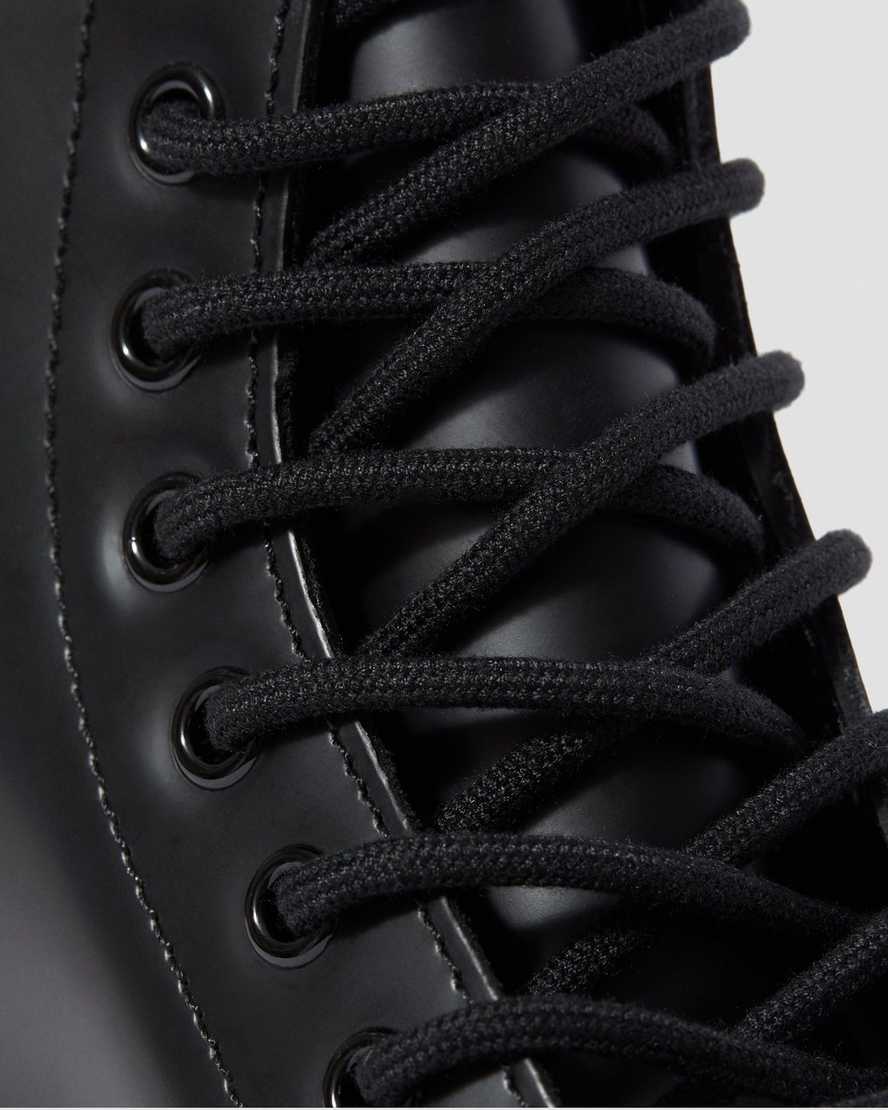 Černé dámské šněrovací boty dr. martens 1460 mono smooth