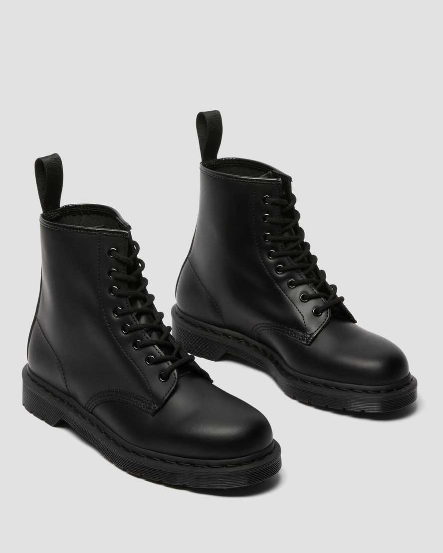 Černé dámské šněrovací boty dr. martens 1460 mono smooth