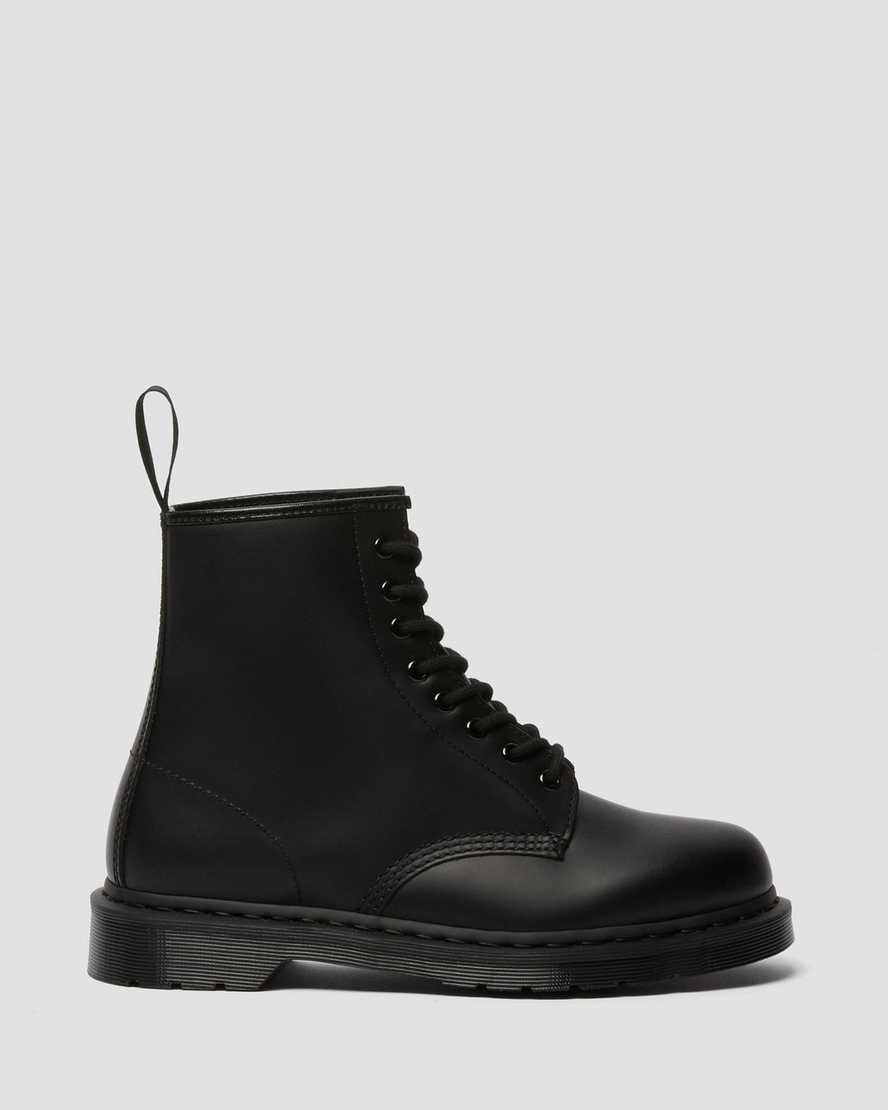 Černé dámské šněrovací boty dr. martens 1460 mono smooth