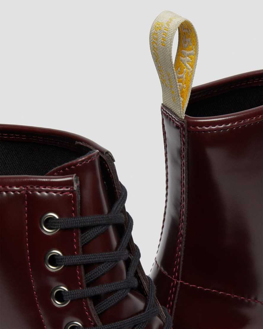 Červené dámské šněrovací boty dr. martens 1460