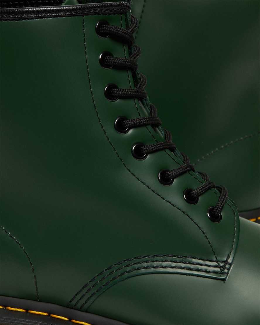 zelené dámské šněrovací boty dr. martens 1460 smooth