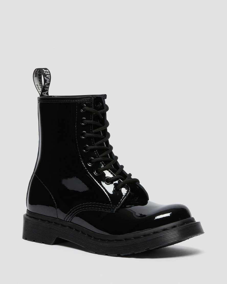 Černé dámské šněrovací boty dr. martens 1460 mono patent