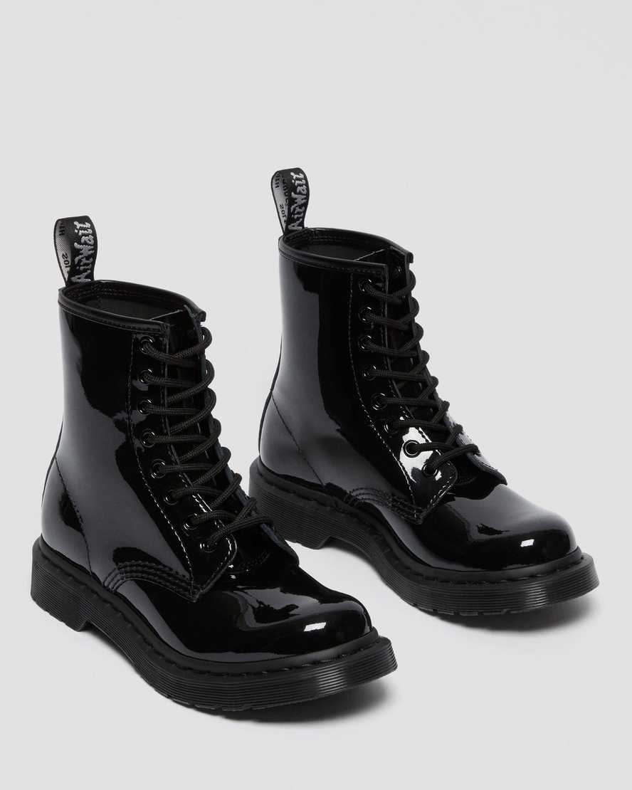Černé dámské šněrovací boty dr. martens 1460 mono patent