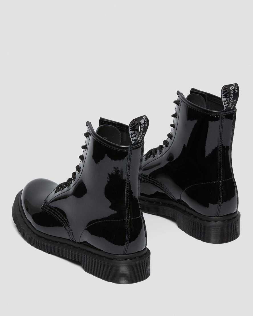 Černé dámské šněrovací boty dr. martens 1460 mono patent