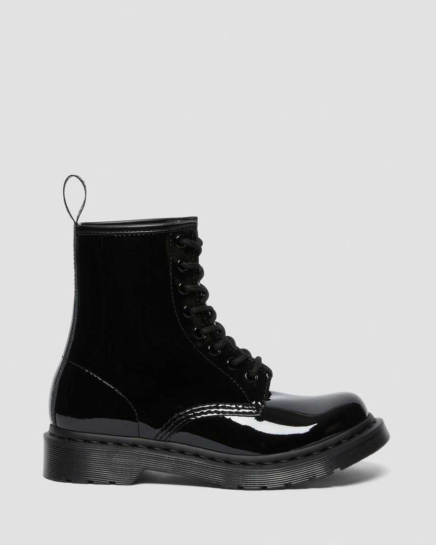 Černé dámské šněrovací boty dr. martens 1460 mono patent