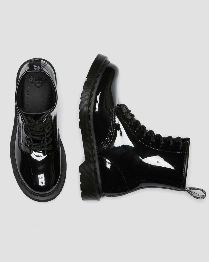 Černé dámské šněrovací boty dr. martens 1460 mono patent