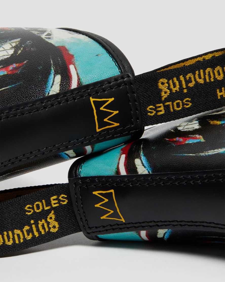 Černé dámské šněrovací boty dr. martens 1460 basquiat