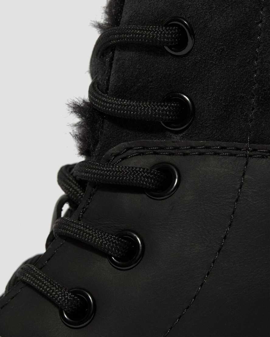 dámské boty dr. martens 1460 dms wintergrip faux fur s podšívkou v černé barvě