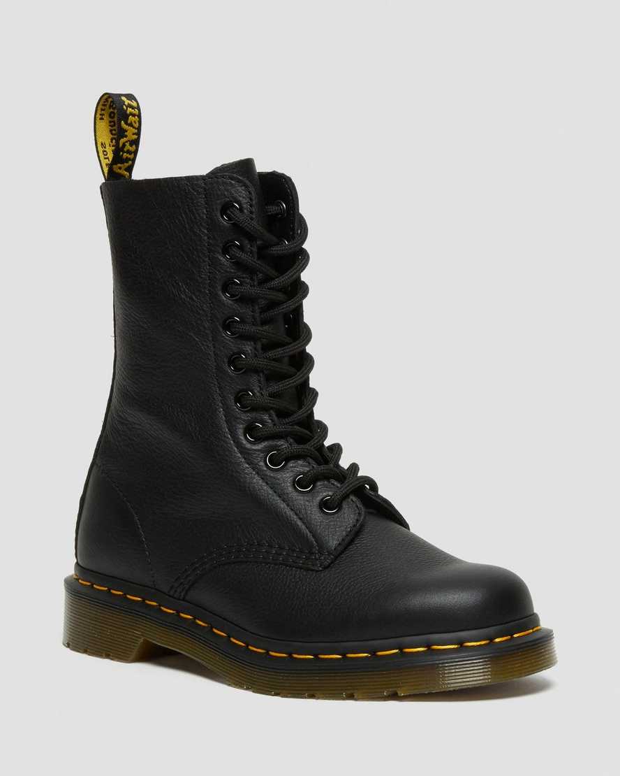 Černé dámské boty dr. martens 1490 virginia do poloviny lýtek