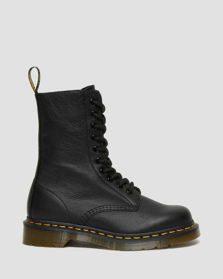 Černé dámské boty dr. martens 1490 virginia do poloviny lýtek