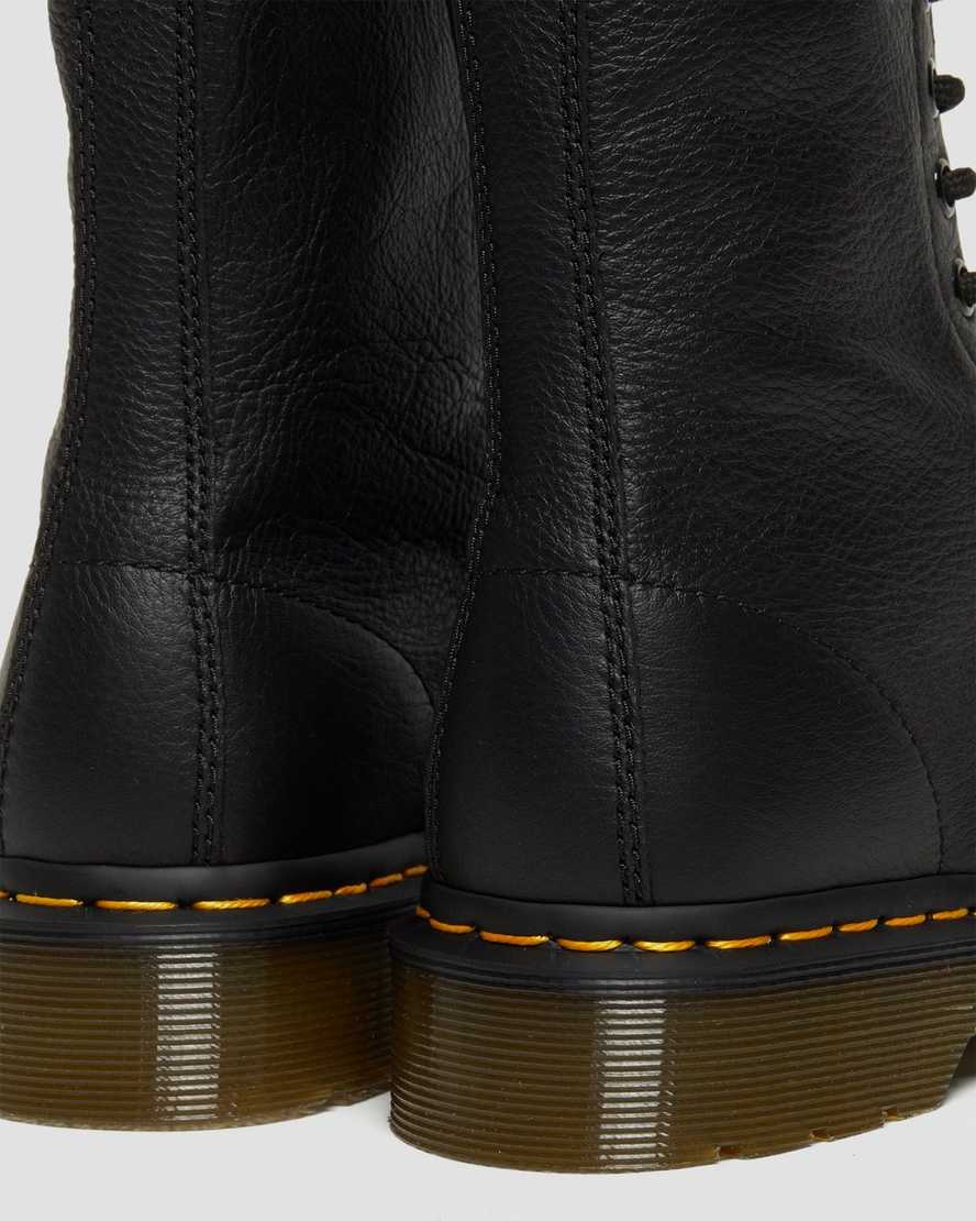 Černé dámské boty dr. martens 1490 virginia do poloviny lýtek