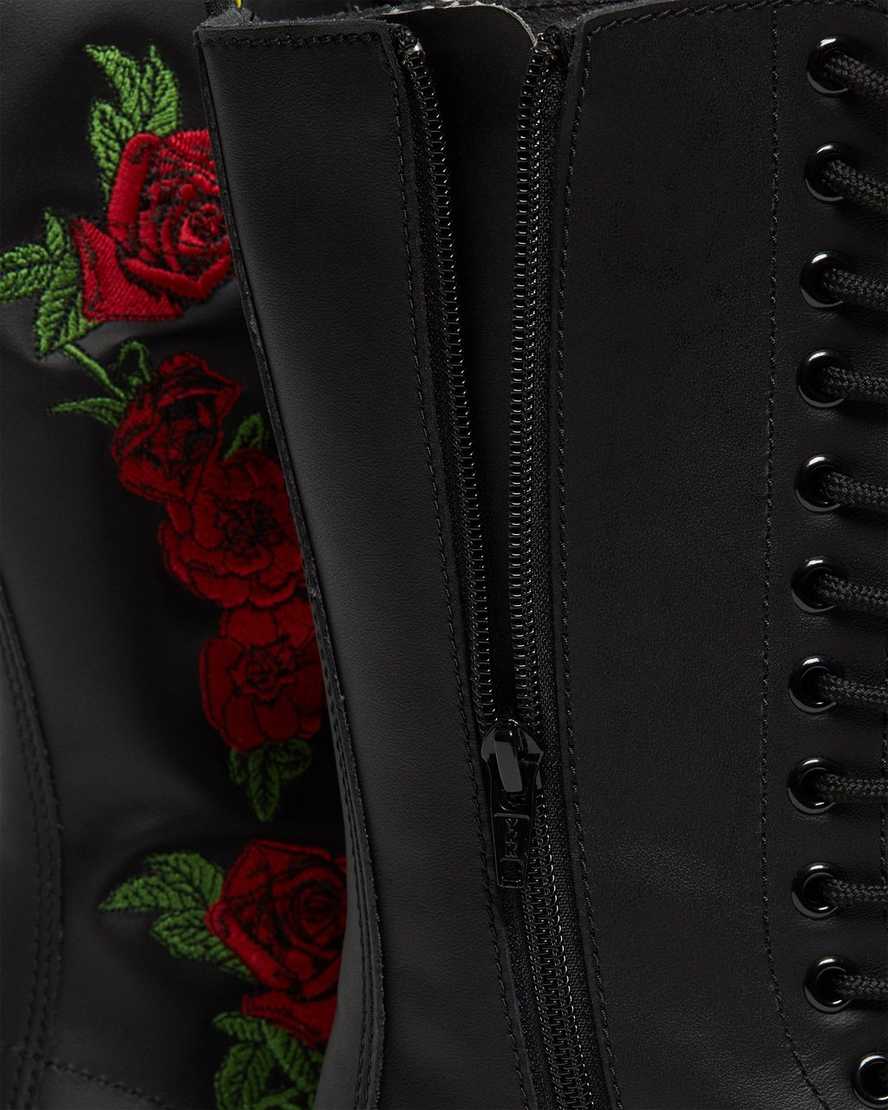 Černé dámské boty dr. martens 1914 vonda do poloviny lýtek