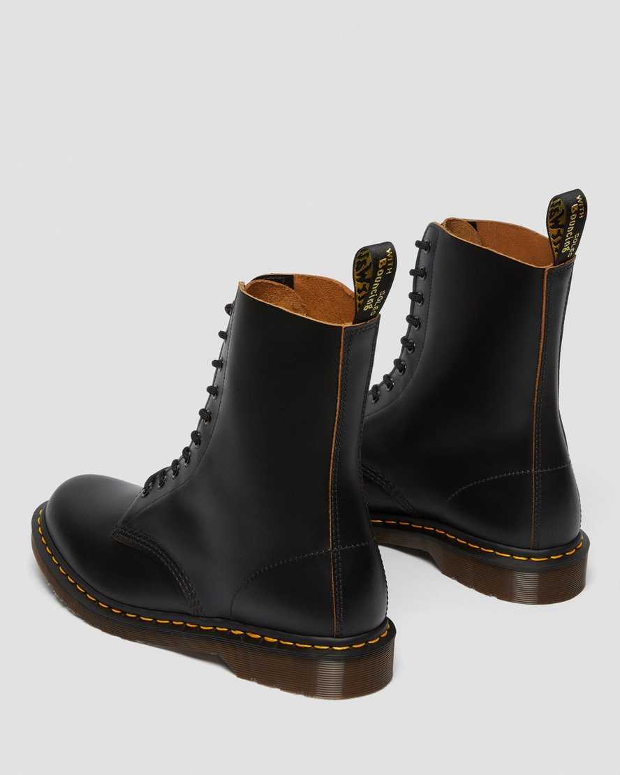Černé dámské boty dr. martens 1490 vintage made in england do poloviny lýtek