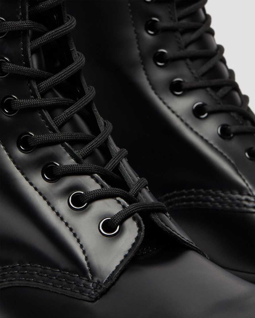 Černé dámské boty dr. martens 1490 smooth do poloviny lýtek