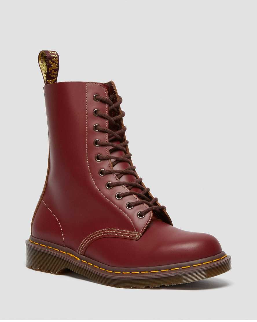 dámské boty dr. martens 1490 vintage made in england do poloviny lýtek červené