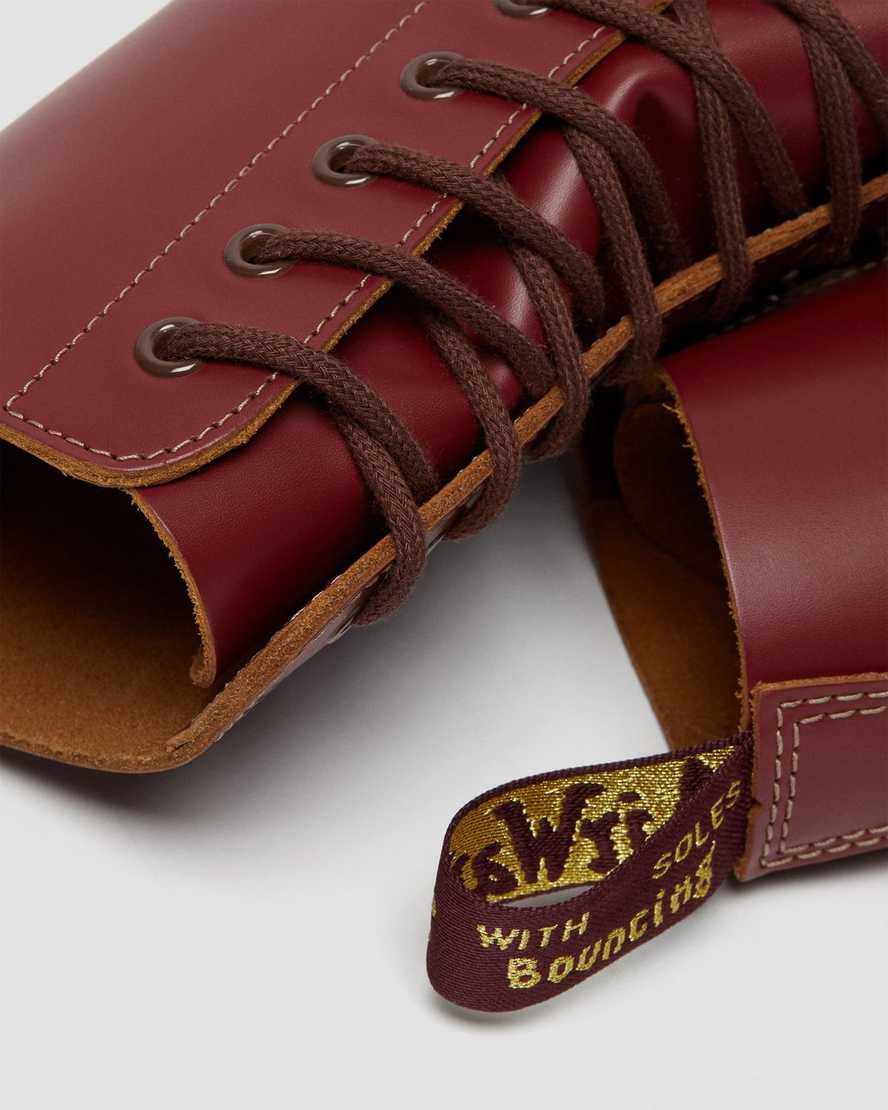 dámské boty dr. martens 1490 vintage made in england do poloviny lýtek červené